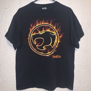 Vintage Thundercats Cartoon Flame Graphic Promo Shirt L